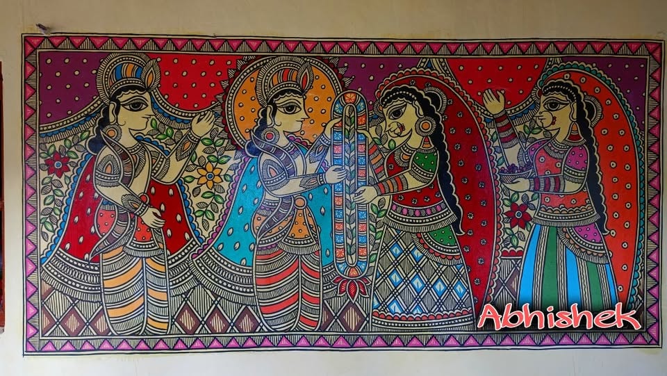 Jaimala — the wedding garland ceremony with attendants